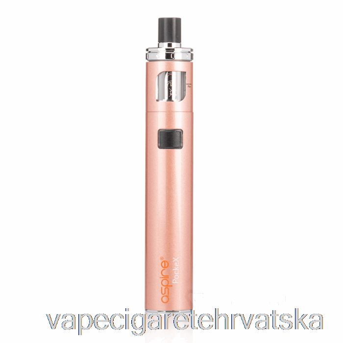 Vape Cigarete Aspire Pockex Aio Starter Kit Rose Gold